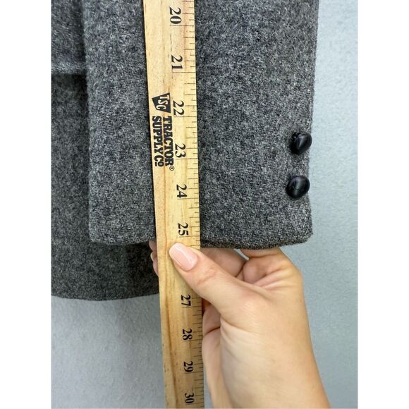 Vintage Harris Tweed Mens Gray Scottish Wool Handwoven Sport Coat Blazer Large - Picture 8 of 12